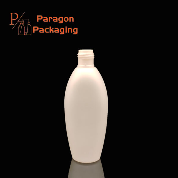 200ml HDPE plastic flask bottle with 24-415 neck finish