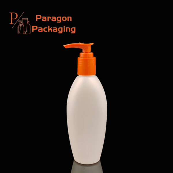 200ml HDPE plastic flask bottle with 24-415 neck finish - Image 2