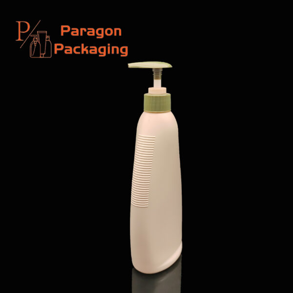 560ml HDPE plastic flask bottle with 28-410 neck finish - Image 3