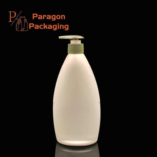 560ml HDPE plastic flask bottle with 28-410 neck finish - Image 2