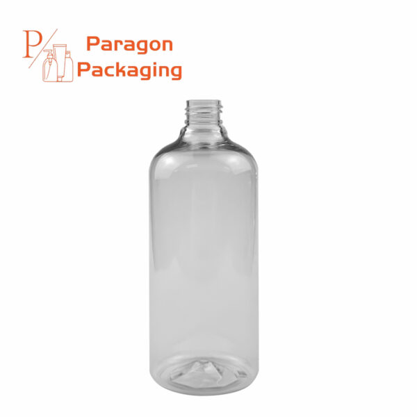 16oz PET plastic bottle with 24-410 neck finish