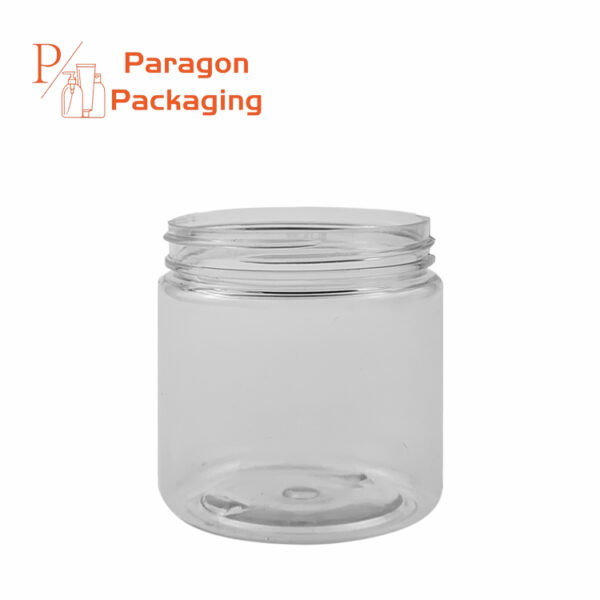 4oz PET plastic single wall Jar with 58-400 neck finish