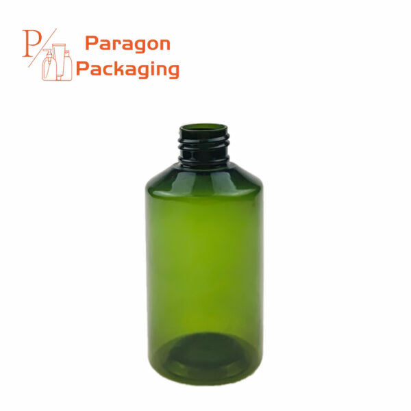 160ml PET plastic Oblique shoulder bottle with 24-410 neck finish