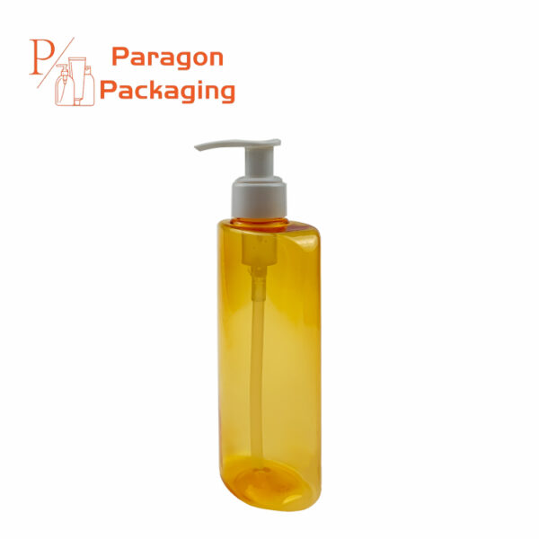 260ml PET plastic flask bottle with 24-410 neck finish - Image 3