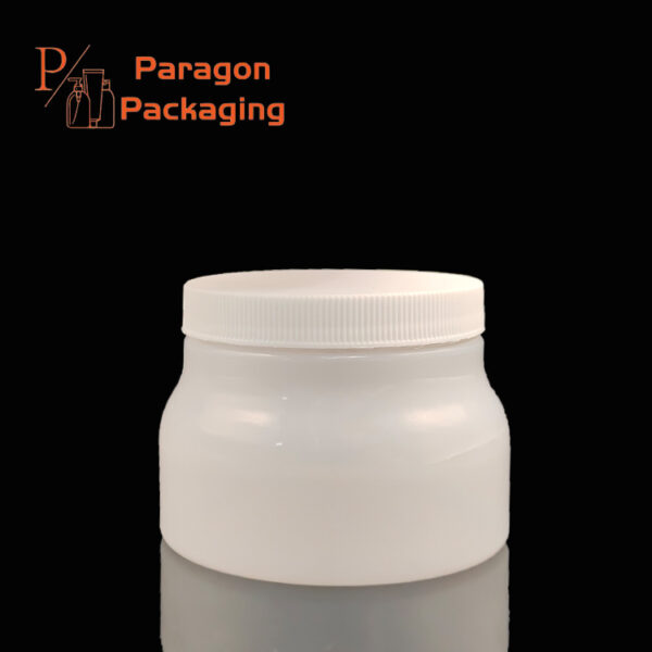 8oz PET plastic single wall Jar with 68-400 neck finish - Image 2