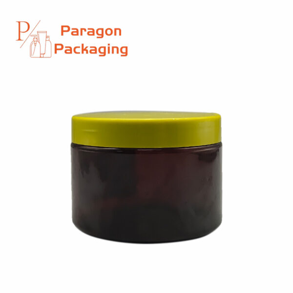 12oz PET plastic single wall Jar with 89-400 neck finish - Image 2