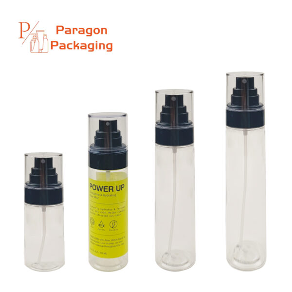 50/80/100/120ml PET sprayer bottle with 24-410 neck finish