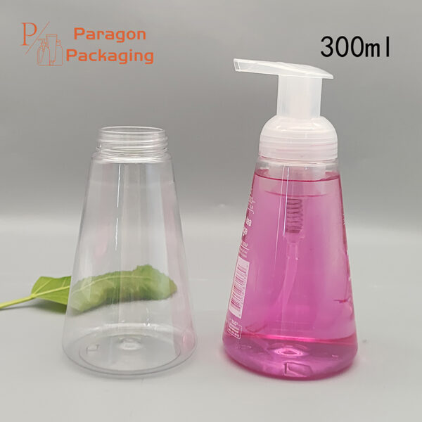 300ml Cone PET Foam bottle with 40-410 neck finish