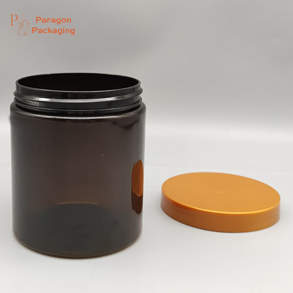 19oz PET round Jar with 89-400 neck finish - Image 2