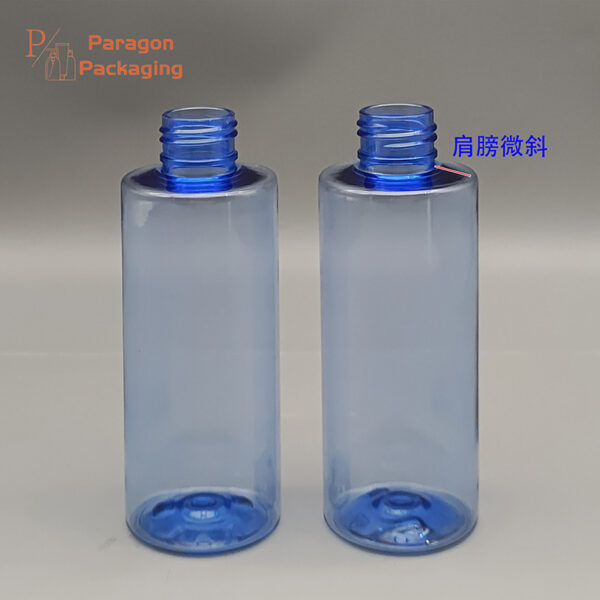 6oz PET flat shoulder bottle with 24-410 neck finish - Image 2