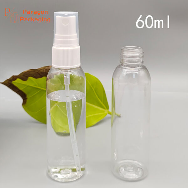 60ml PET bottle with 24-410 neck finish