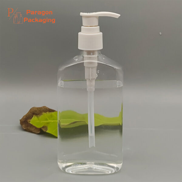 280ml flat PET bottle with 24-410 neck finish