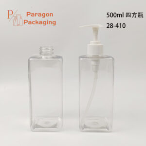 500ml 28-410 PET square bottle